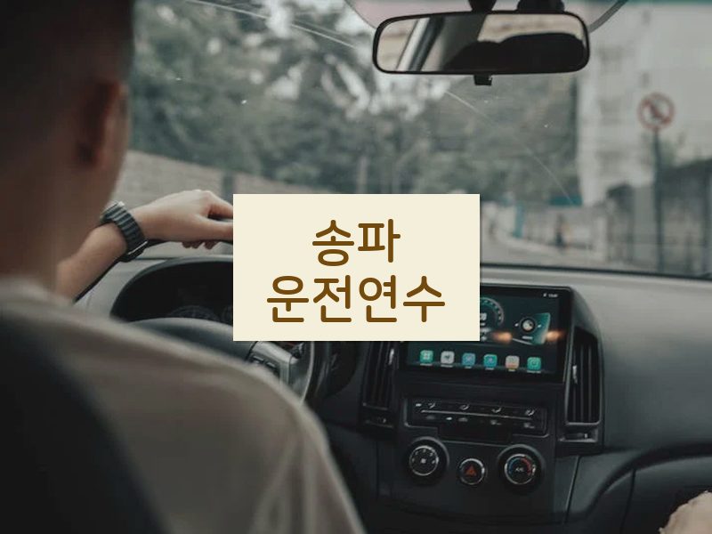 송파운전연수 후기