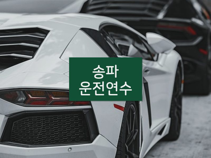 송파운전연수 후기