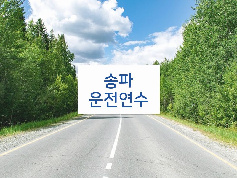 송파운전연수 후기
