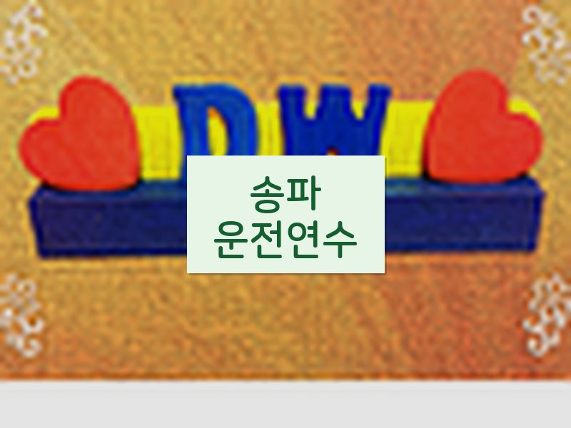 송파운전연수 후기