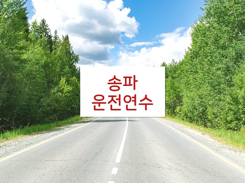 송파운전연수 후기