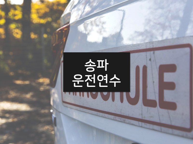 송파운전연수 후기