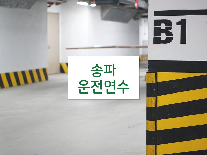 송파운전연수 후기