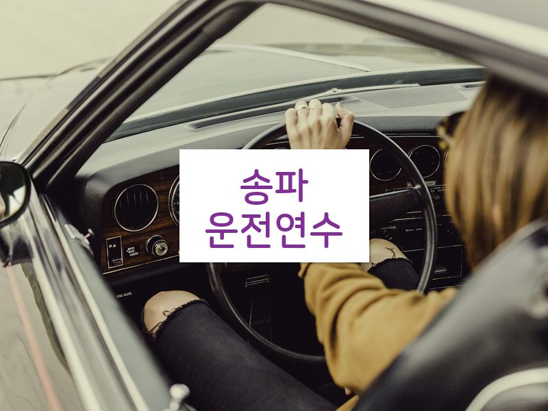 송파운전연수 후기