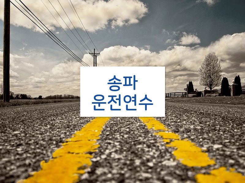 송파운전연수 후기