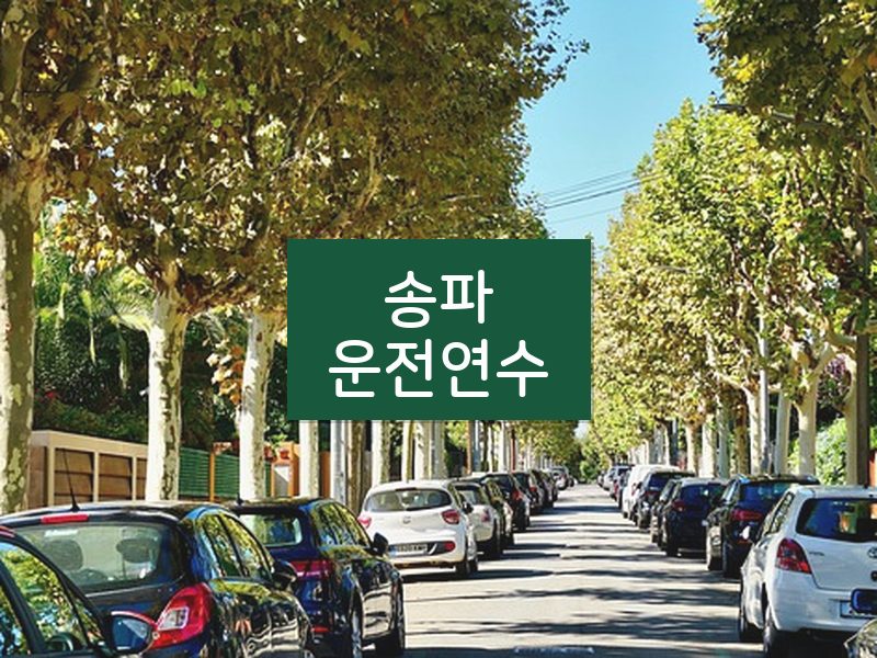 송파운전연수 후기