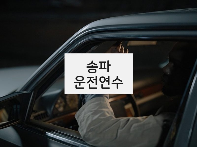 송파운전연수 후기