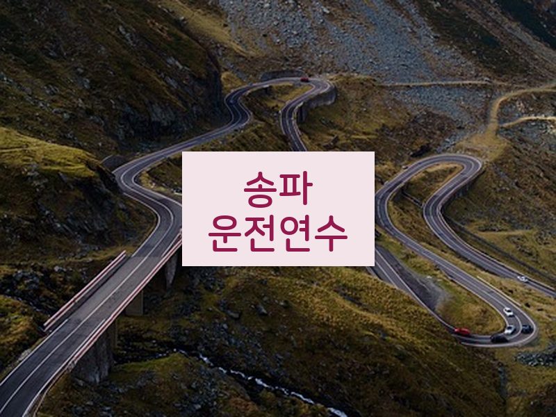 송파운전연수 후기