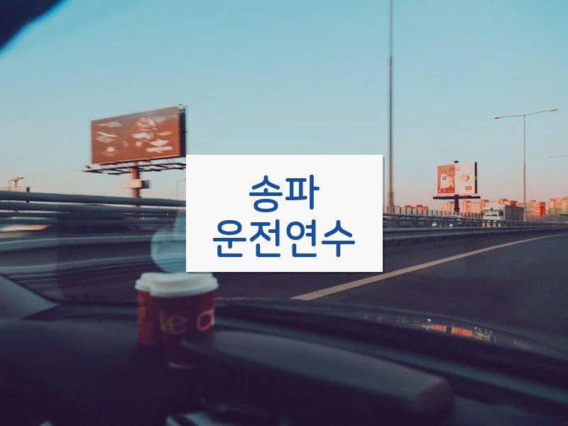 송파운전연수 후기
