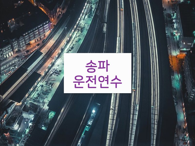 송파운전연수 후기