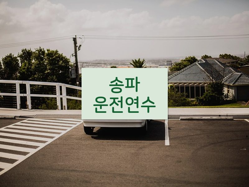 송파운전연수 후기