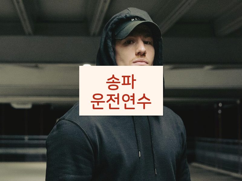 송파운전연수 후기