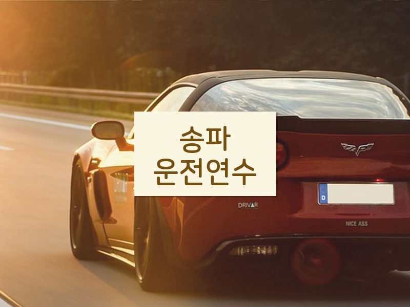 송파운전연수 후기