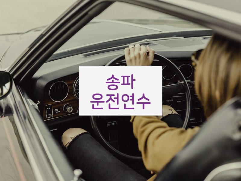 송파운전연수 후기