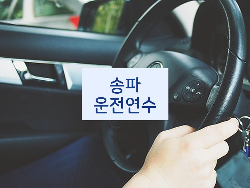 송파운전연수 후기
