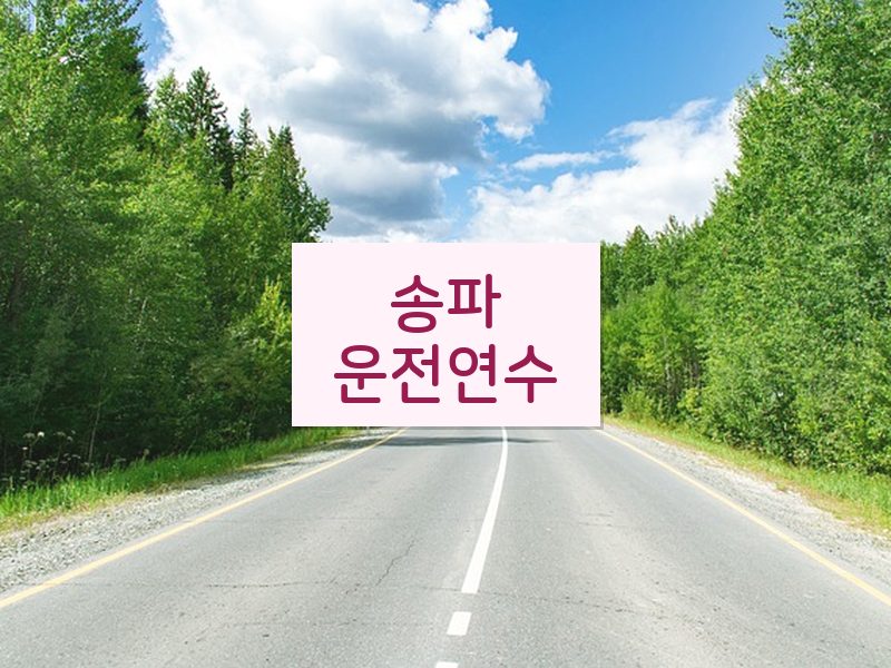 송파운전연수 후기