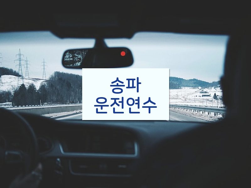 송파운전연수 후기