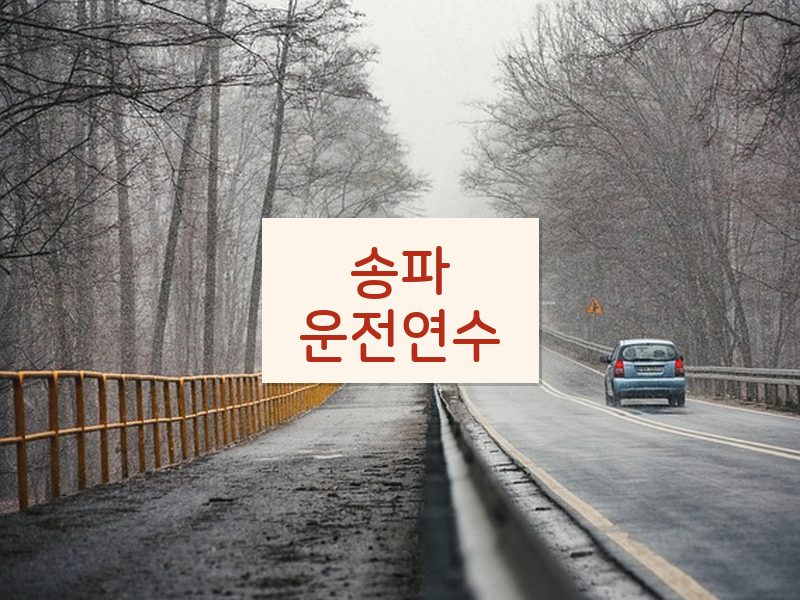 송파운전연수 후기