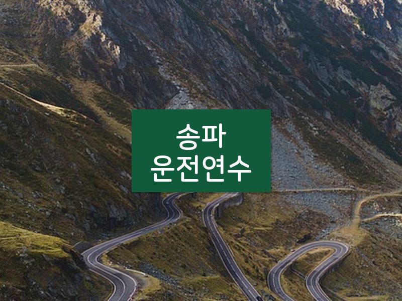 송파운전연수 후기