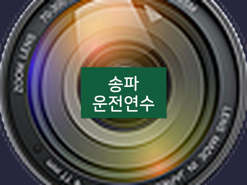 송파운전연수 후기