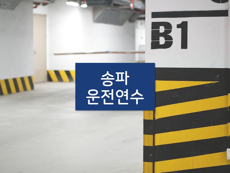 송파운전연수 후기