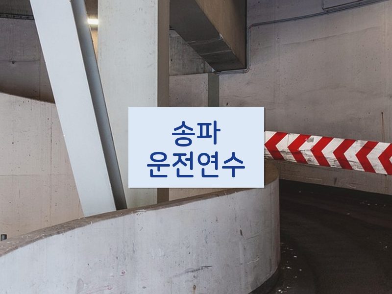 송파운전연수 후기