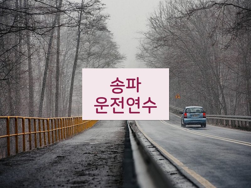 송파운전연수 후기