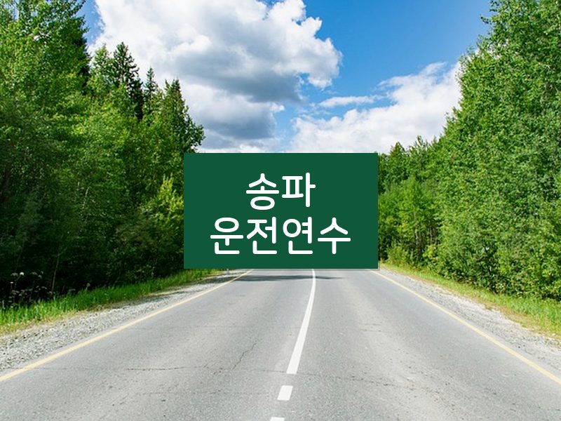 송파운전연수 후기