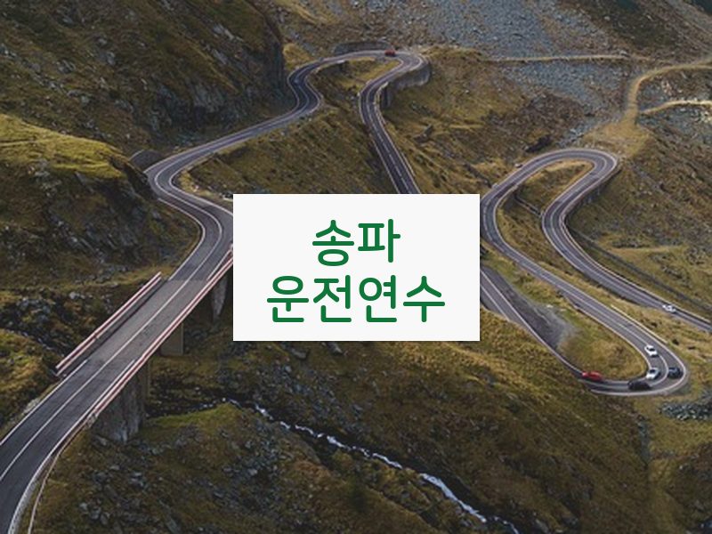 송파운전연수 후기