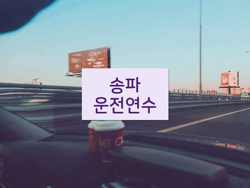 송파운전연수 후기