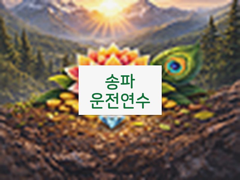 송파운전연수 후기