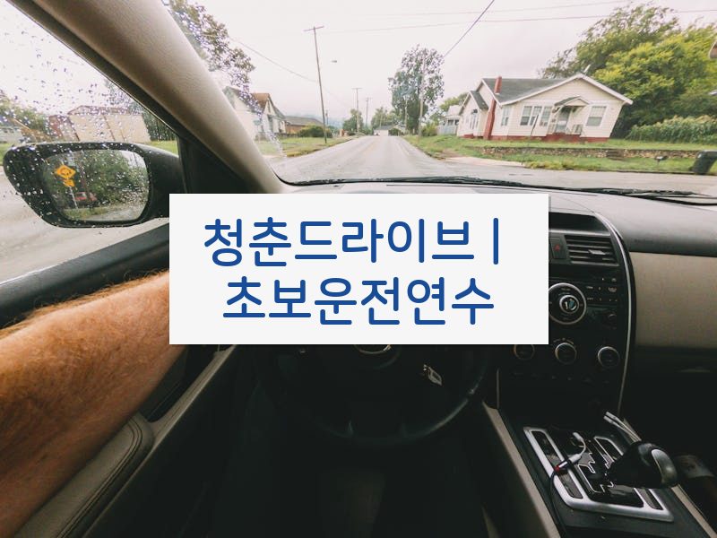 청춘드라이브 | 초보운전연수 후기