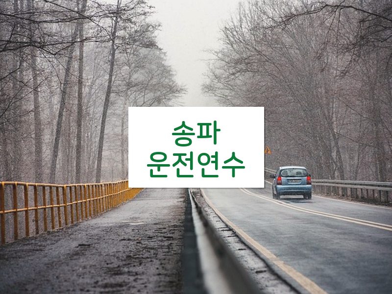송파운전연수 후기