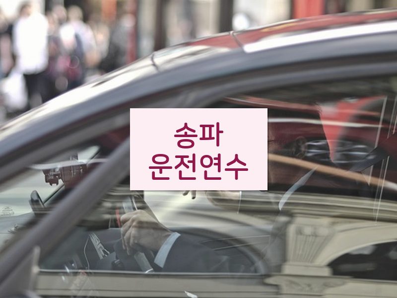 송파운전연수 후기