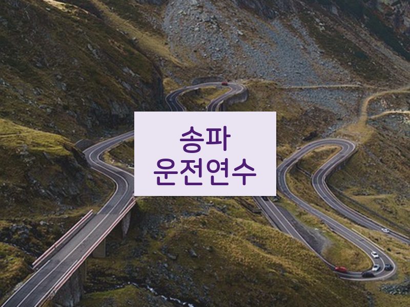 송파운전연수 후기