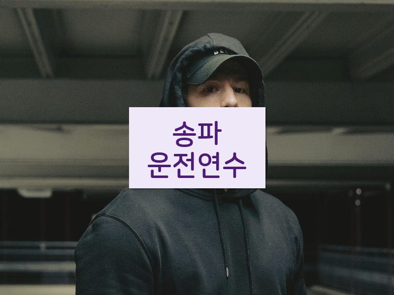 송파운전연수 후기