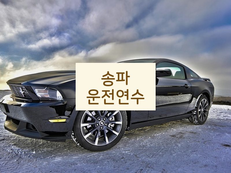 송파운전연수 후기