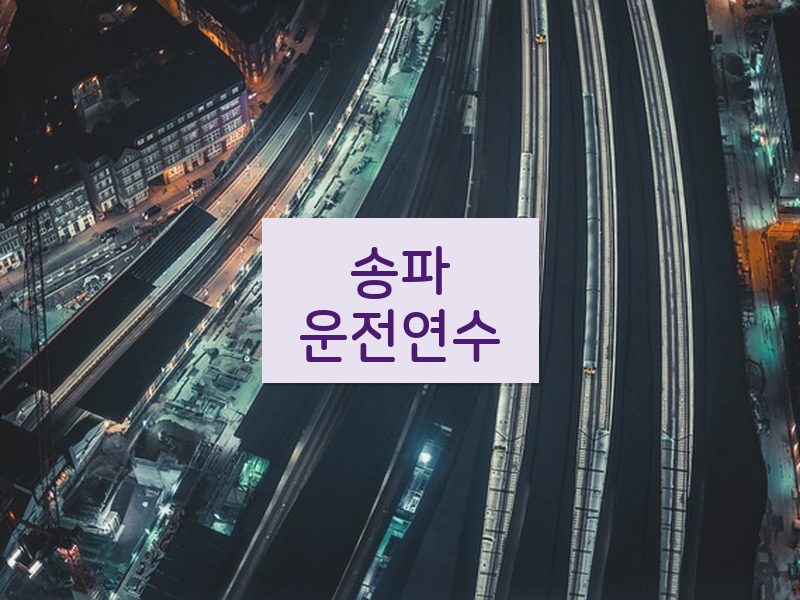송파운전연수 후기