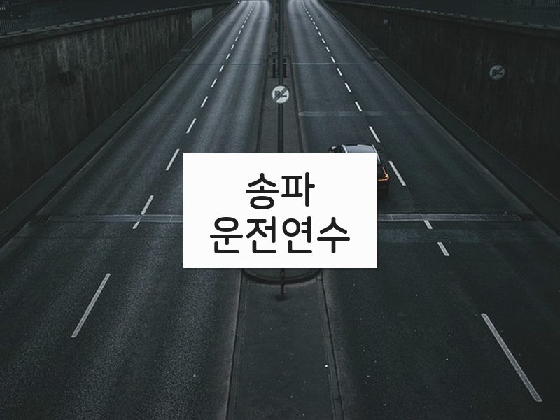 송파운전연수 후기