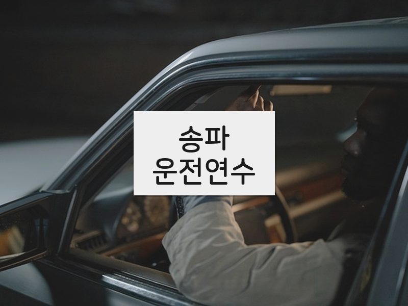 송파운전연수 후기