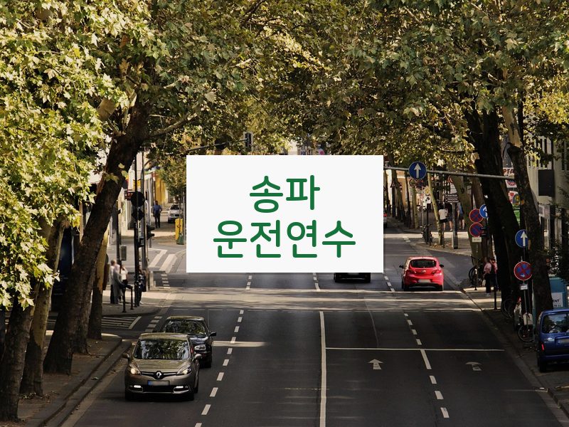 송파운전연수 후기