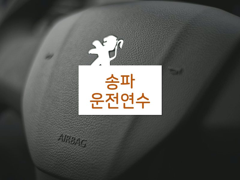 송파운전연수 후기