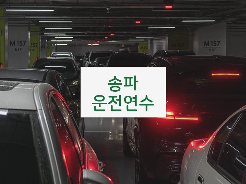 송파운전연수 후기