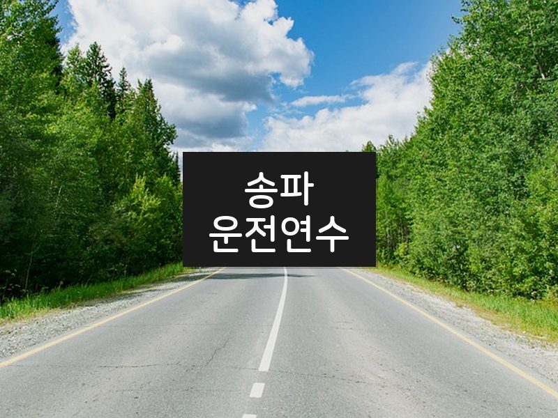 송파운전연수 후기