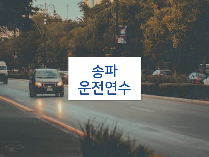 송파운전연수 후기