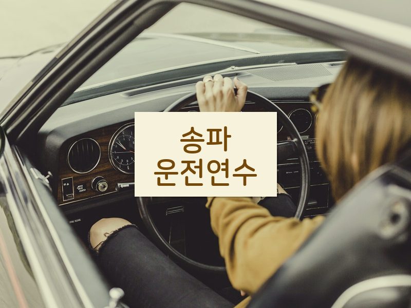 송파운전연수 후기