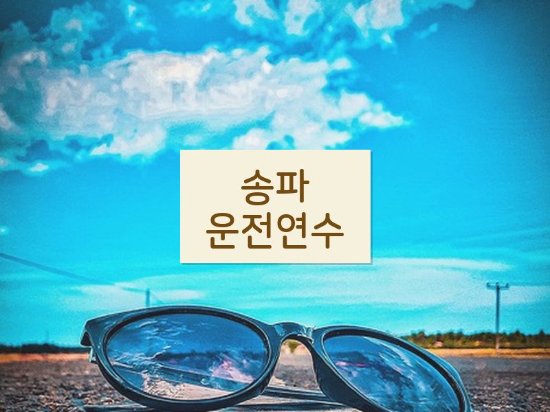 송파운전연수 후기