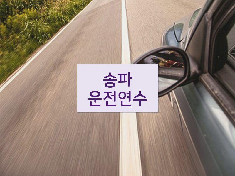 송파운전연수 후기