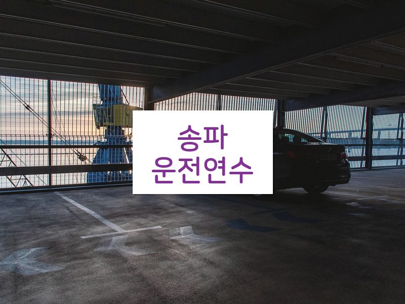 송파운전연수 후기