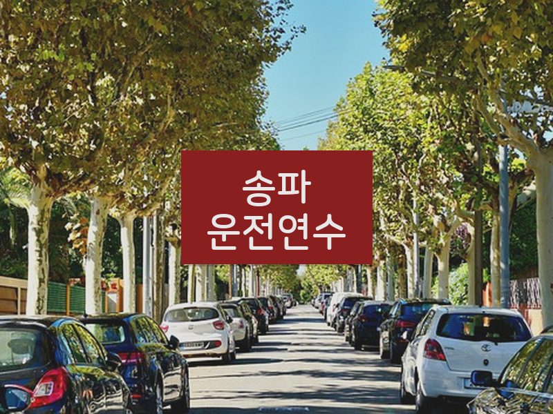 송파운전연수 후기